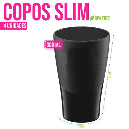 Imagem de Kit Jarra de Suco com Tampa 1,8 Litros + 4 Copos Água 300ml