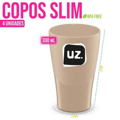 Imagem de Kit Jarra de Suco com Tampa 1,8 Litros + 4 Copos Água 300ml