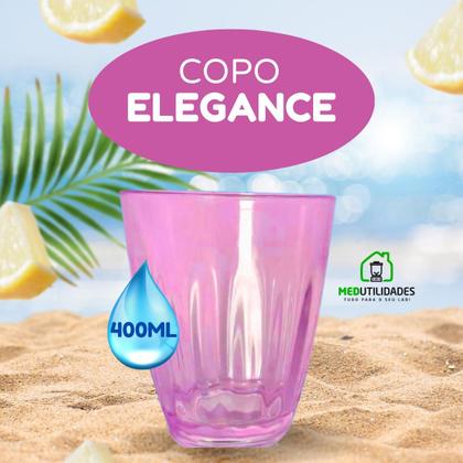 Imagem de Kit Jarra Elegance 2L E 4 Cops 400ml Jogo De Refresco Servir Água Suco