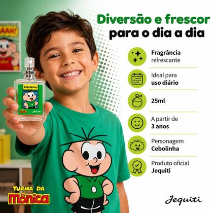 Imagem de Kit Jequiti Teen Cebolinha: 3 Desodorante Colônia 25ml