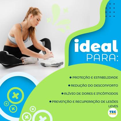 Imagem de Kit Joelheira + Tornozeleira de Compressão Elástica Proteção