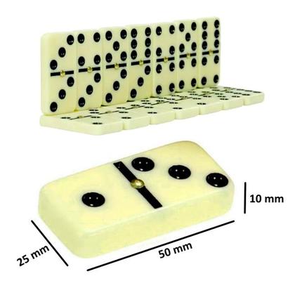 Imagem de Kit Jogatina Dominó de Osso Pesado + 2 Baralhos Copag de Truco