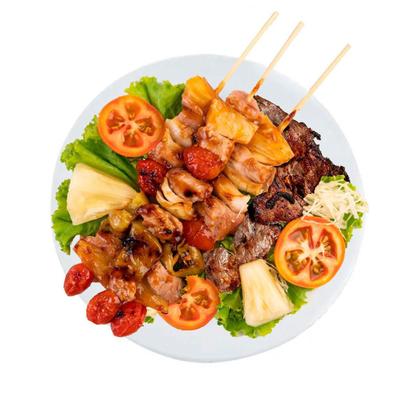 Imagem de Kit Jogo 12 Pratos Branco De Melamina 25Cm Buffet Hotel Raso