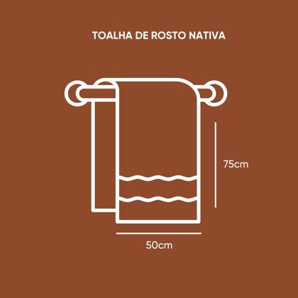 Imagem de KIT Jogo 2 Toalhas de Banho e 2 Toalhas de Rosto Appel Nativa 100% Algodão Macia Luxo