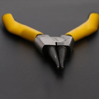 Imagem de Kit Jogo 4 Alicate Para Anel Extrator De Anel Interno e Externo Bico Curvo e Reto Profissional