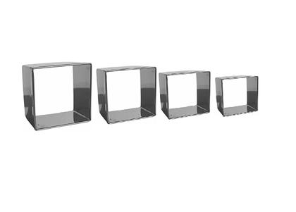 Imagem de Kit Jogo 4 Aro Cortador Inox Redondo Retangular Quadrado