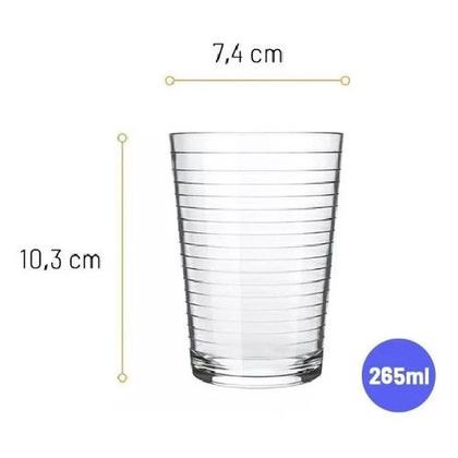 Imagem de Kit Jogo 6 Copos Com Jarra Vidro Água Refrigerante Nadir Figueiredo