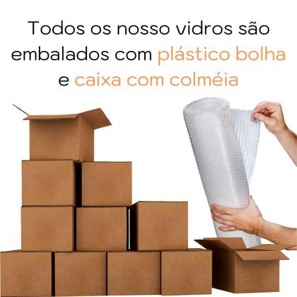 Imagem de Kit Jogo 6 Copos De Vidro Grosso Resistente 340ml Suco Agua Casa Bar Restaurante Buffet Hotel