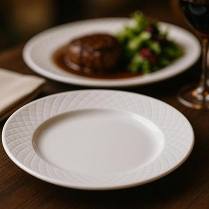 Imagem de Kit Jogo 6 Pratos Raso Mesa Ingrid Porcelana 27cm Tramontina