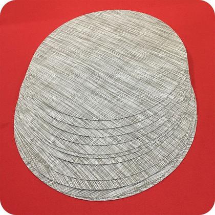 Imagem de Kit Jogo Americano 4 Peças 38cm Redondo Textilene Mesclado