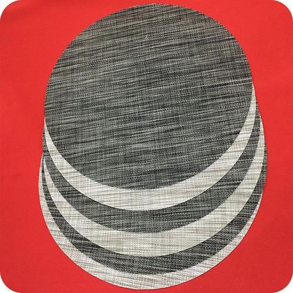 Imagem de Kit Jogo Americano 4 Peças 38cm Redondo Textilene Mesclado