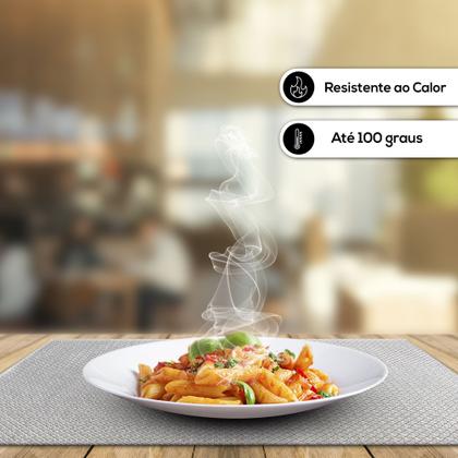 Imagem de Kit Jogo Americano 4 Peças Trançado Palha Lavável Mesa Posta Sousplat Decoração Jantar Cozinha