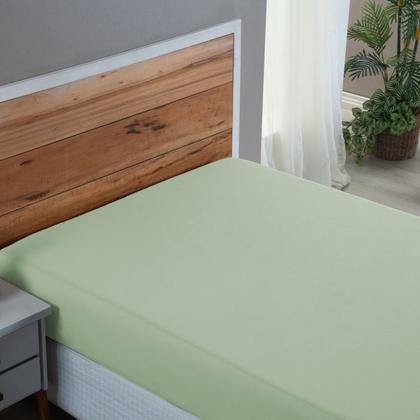 Imagem de Kit Jogo Cama Casal 3 Peças 100% Algodão Percal 200 Fios Lençol com Elástico