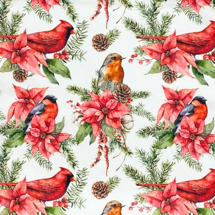 Imagem de Kit Jogo Capas de Almofadas 45 x45 Decorativas Estampa Digital de Natal Natalina 4 Peças
