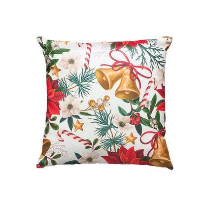 Imagem de Kit Jogo Capas de Almofadas 45 x45 Decorativas Estampa Digital de Natal Natalina 6 Peças