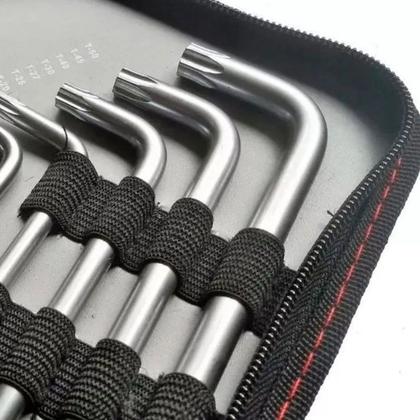 Imagem de Kit Jogo Chave Allen 1,5 a 10 mm e Torx T10 a T50 18 Peças 2 Jogos - 123159 - MTX