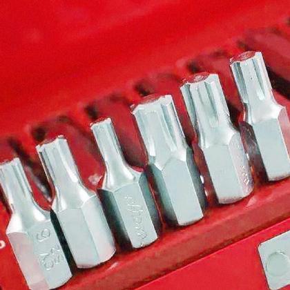 Imagem de Kit Jogo Chave Bits Torx Ribe Para Cabeçote E Adaptador 1/2