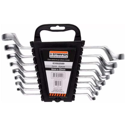 Imagem de Kit Jogo Chave Combinada, Fixa E Estrela 6 A 22mm Starfer