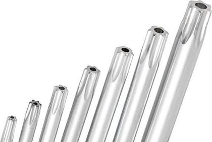 Imagem de Kit Jogo Chave Torx Aço Tipo L Com 10 Peças T9 A T50