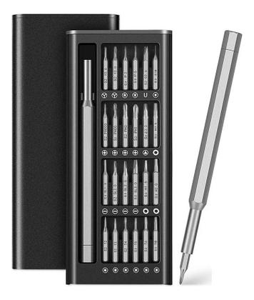 Imagem de kit Jogo chaves de fenda Conjunto de 24 Em 1 Magnética Portátil Manutenção Celular  Notebook consoles e pc