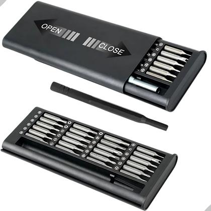 Imagem de kit Jogo chaves de fenda Conjunto de 24 Em 1 Magnética Portátil Manutenção Celular  Notebook consoles e pc