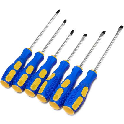 Imagem de Kit Jogo Chaves De Fenda E Philips Imantada Com Alicate De Pressão 10 Polegadas