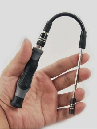 Imagem de Kit Jogo Chaves De Fenda Precisão Magnético 115 Peças Ferramentas Profissional Conserto Celular Notebook Tablet Relógio