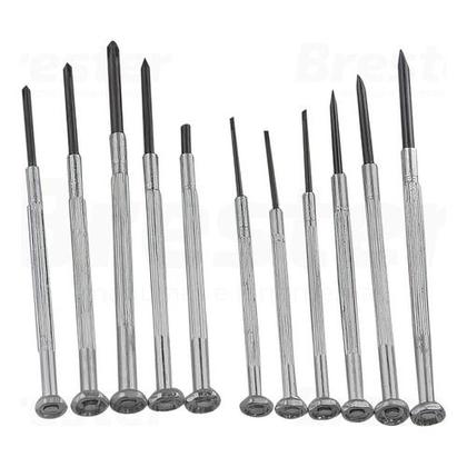 Imagem de Kit Jogo Chaves De Precisão Relogio / Eletrônica Reparo Conserto Celular 11 Peças Fenda Philips Para Relogio
