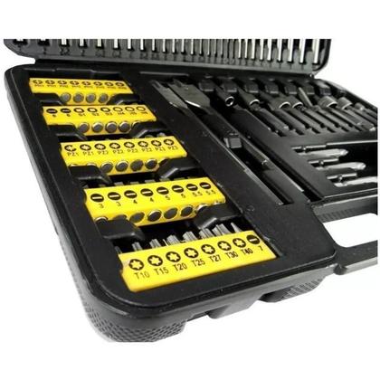 Imagem de Kit Jogo De Brocas Casa Furadeira Com 103 Peças Titanium