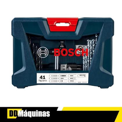 Imagem de Kit Jogo De Brocas E Bits V-line 41 Peças Com Maleta - Bosch