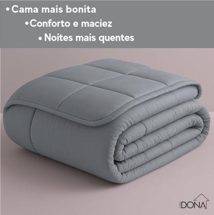 Imagem de Kit Jogo de Cama Queen 6 Peças com Edredom Dupla Face Macio e Suave Casa Dona
