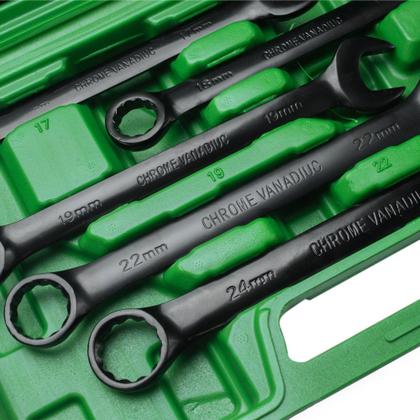 Imagem de Kit Jogo De Chave Combinada 8 A 24 Mm Profissional Com Maleta - Idea