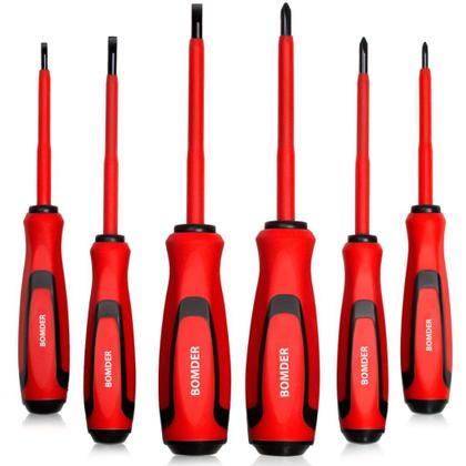 Imagem de Kit Jogo De Chaves Fenda E Philips Isolada Imantada 13 Peças