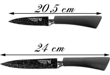 Imagem de Kit Jogo De Facas Conjunto Faqueiro Antiaderente Everrich 6