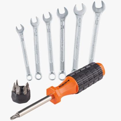 Imagem de Kit Jogo de Ferramentas com 16 peças e Caixa Plástica Robust