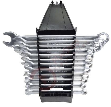 Imagem de Kit Jogo De Ferramentas Profissional  c/ Soquetes E Chave Combinada Catraca Phillips e Fenda