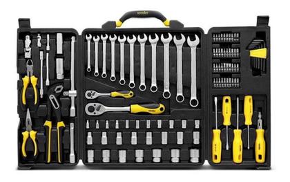 Imagem de Kit Jogo de Ferramentas Vonder 110 Peças com Maleta  Cromo Vanádio  Completo e Resistente