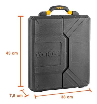 Imagem de Kit Jogo de Ferramentas Vonder 110 Peças com Maleta  Cromo Vanádio  Completo e Resistente