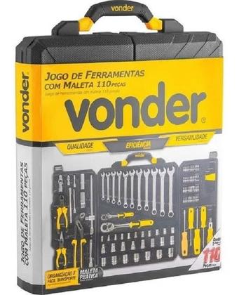 Imagem de Kit Jogo de Ferramentas Vonder 110 Peças com Maleta  Cromo Vanádio  Completo e Resistente