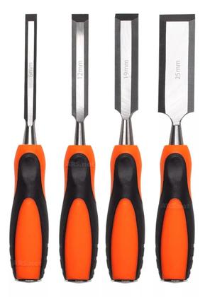 Imagem de Kit Jogo De Formão Para Entalhar Esculpir E Plaina Para Madeira 6 Peças