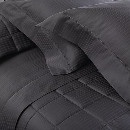 Imagem de Kit Jogo de Lençol Buddemeyer 4 Peças Cama Super King 300 Fios Cetim Damask Stripes
