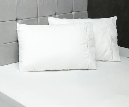 Imagem de Kit Jogo de Lençol Micropercal 400 fios 03 Peças Ponto Palito - Queen