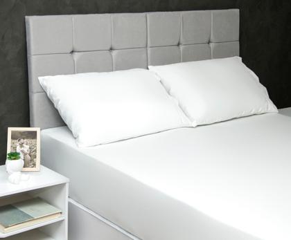 Imagem de Kit Jogo de Lençol Micropercal 400 fios 3 Peças Ponto Palito - King