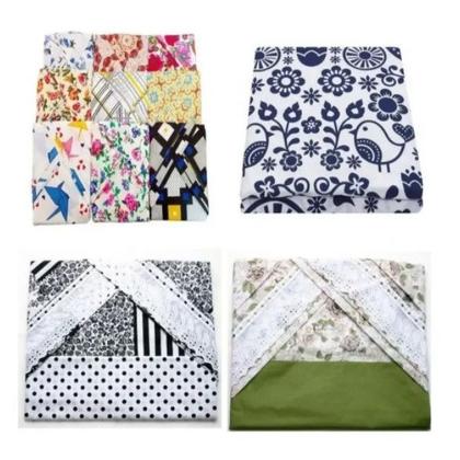 Imagem de Kit Jogo de Lençol Queen Antialérgico Estampado 4 Peças com Elástico - Estampas Sortidas