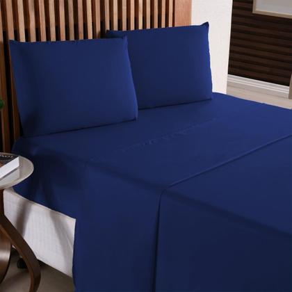 Imagem de Kit Jogo de Lençol Roupa de Cama Super King 04 Peças 170 Fios Com / Sem Elastico Fronhas Envelope Toque Extra Macio