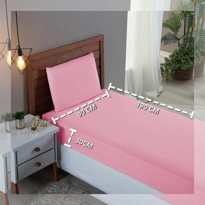 Imagem de Kit Jogo de Lençol Solteiro 3 Peças 300 Fios Algodão Infantil com Elástico