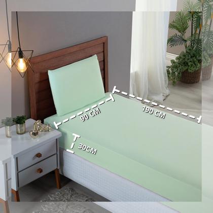 Imagem de Kit Jogo de Lençol Solteiro 3 Peças 300 Fios Algodão Infantil com Elástico