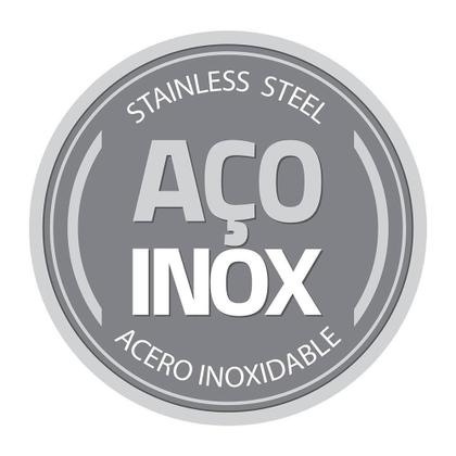 Imagem de Kit Jogo de Panelas Tramontina Allegra em Aço Inox com Fundo Triplo e Tampas de Inox 10 Peças