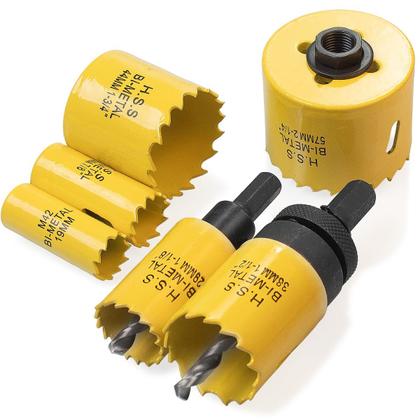 Imagem de Kit Jogo De Serra Copo Bimetal Para Ferro Aço Profissional 9 Peças