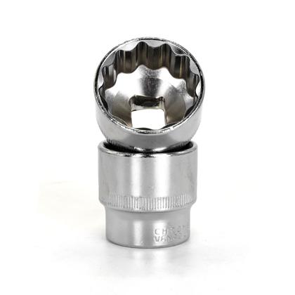 Imagem de Kit Jogo de Soquete 1/2" Estriados c/ 22 Peças + Jogo de Chaves Combinadas c/ 6 Peças 6 a 17mm